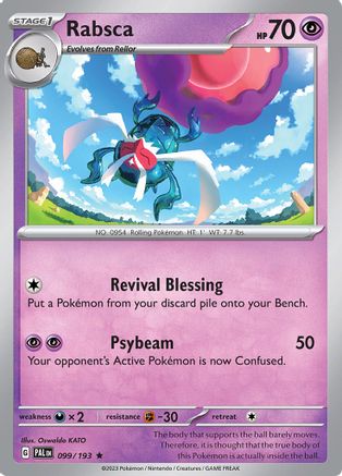 Rabsca 099/193 - Reverse Holofoil Paldea Evolved