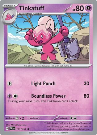 Tinkatuff 103/193 - Reverse Holofoil Paldea Evolved