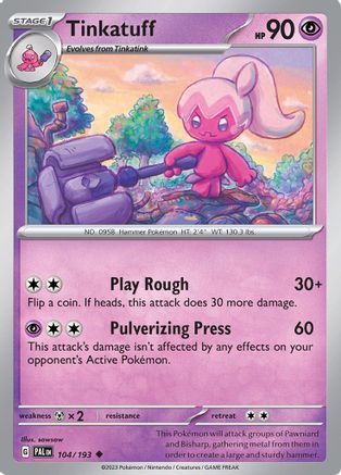 Tinkatuff 104/193 - Reverse Holofoil Paldea Evolved