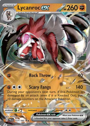 Lycanroc ex 117/193  - Holofoil SV02 Paldea Evolved