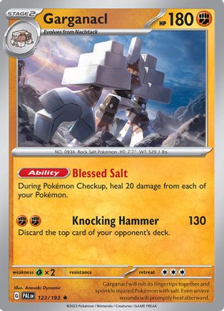 Garganacl 123/193 - Holofoil Paldea Evolved