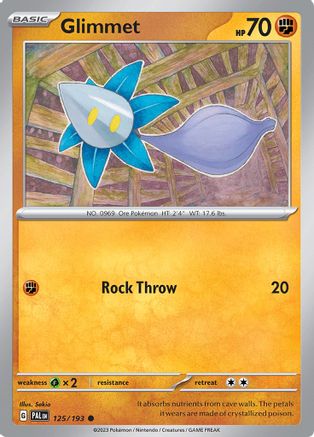 Glimmet 125/193 - Reverse Holofoil Paldea Evolved