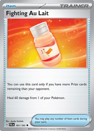 Fighting Au Lait 181/193 - Reverse Holofoil Paldea Evolved