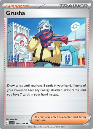 Grusha 184/193 - Reverse Holofoil Paldea Evolved