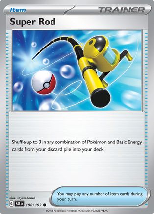 Super Rod 188/193 - Reverse Holofoil Paldea Evolved