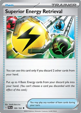 Superior Energy Retrieval 189/193 - Reverse Holofoil Paldea Evolved