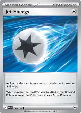 Jet Energy 190/193 - Reverse Holofoil Paldea Evolved