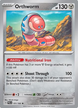 Orthworm 151/193 - Holofoil Paldea Evolved