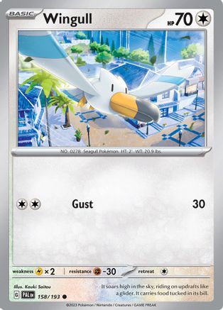 Wingull 158/193 - Reverse Holofoil Paldea Evolved