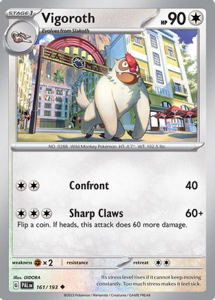 Vigoroth 161/193 - Reverse Holofoil Paldea Evolved