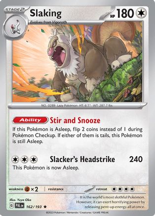 Slaking 162/193 - Holofoil Paldea Evolved