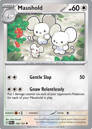 Maushold 168/193 - Reverse Holofoil Paldea Evolved