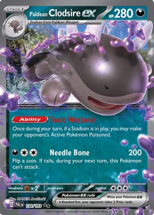Paldean Clodsire ex 130/193 - Holofoil Paldea Evolved