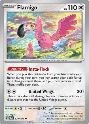 Flamigo 170/193 - Reverse Holofoil Paldea Evolved