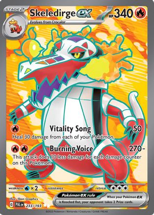 Skeledirge ex 233/193 - Holofoil Paldea Evolved
