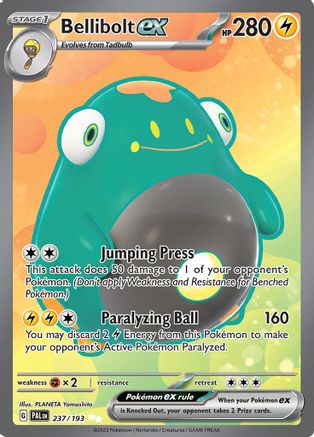 Bellibolt ex 237/193 - Holofoil Paldea Evolved