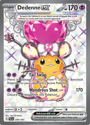 Dedenne ex 239/193  - Holofoil SV02 Paldea Evolved
