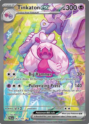 Tinkaton ex 262/193 - Holofoil Paldea Evolved