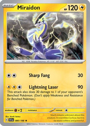 Miraidon 080/198  Deck Exclusives