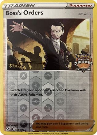 Boss's Orders (Regional Championships) [Staff] 154/192  - Reverse Holofoil League & Championship Cards