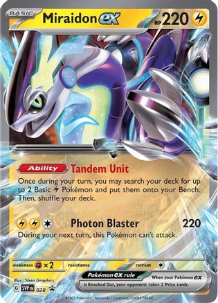 Miraidon ex 028  - Holofoil SV Scarlet & Violet Promo Cards