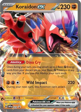 Koraidon ex 029  - Holofoil SV Scarlet & Violet Promo Cards