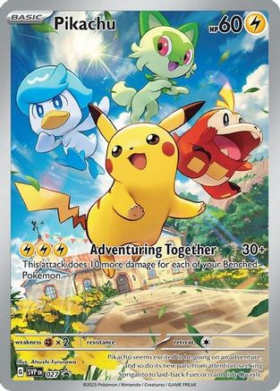 Pikachu 027  - Holofoil SV Scarlet & Violet Promo Cards