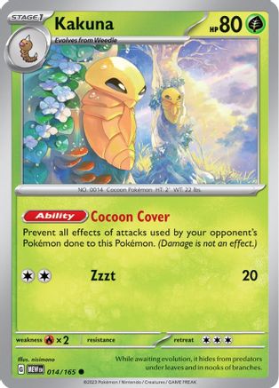 Kakuna 014/165 - Reverse Holofoil Scarlet & Violet 151 - Common