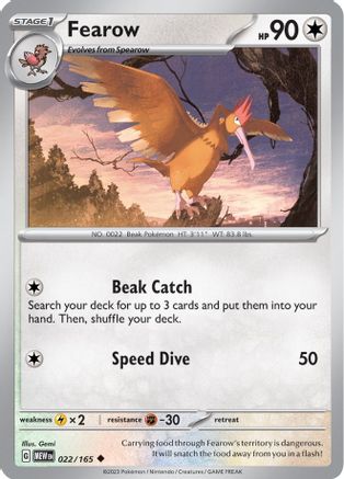 Fearow 022/165 Scarlet & Violet 151 - Uncommon