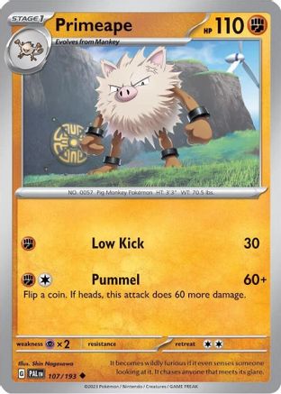 Primeape (Cosmos Holo) 107/193  - Holofoil Miscellaneous Cards & Products