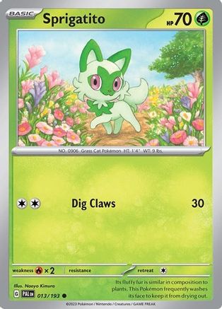 Sprigatito (Summer 2023 Collector Chest) 013/193  - Holofoil Miscellaneous Cards & Products