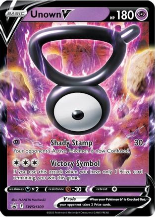 Unown V SWSH300  - Holofoil SWSH Sword & Shield Promo Cards