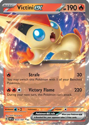Victini ex 033/197 - Holofoil Obsidian Flames