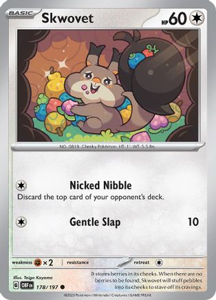 Skwovet 178/197  SV03 Obsidian Flames