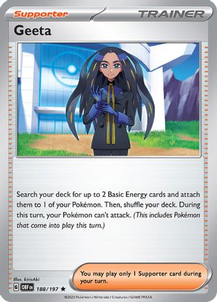 Geeta 188/197 - Reverse Holofoil Obsidian Flames