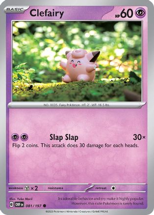 Clefairy 081/197 Obsidian Flames