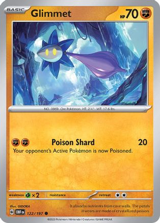 Glimmet 122/197 - Reverse Holofoil Obsidian Flames
