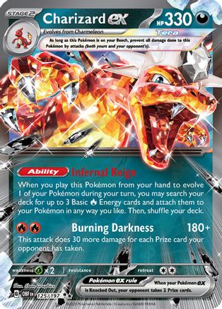 Charizard ex 125/197 - Holofoil Obsidian Flames
