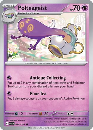 Polteageist 098/197 Obsidian Flames