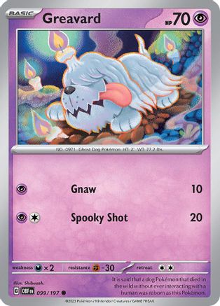 Greavard 099/197 Obsidian Flames