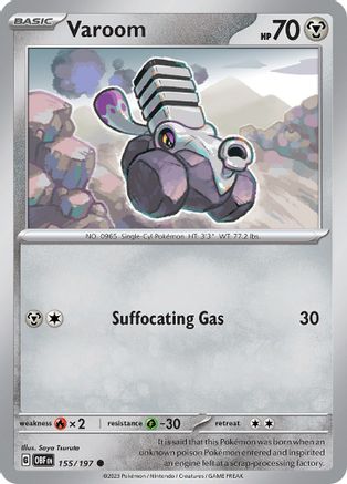 Varoom 155/197 Obsidian Flames