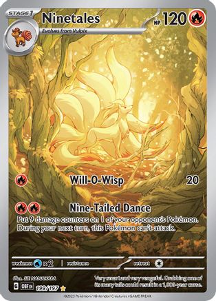 Ninetales 199/197 - Holofoil Obsidian Flames