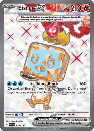 Eiscue ex 210/197 - Holofoil Obsidian Flames