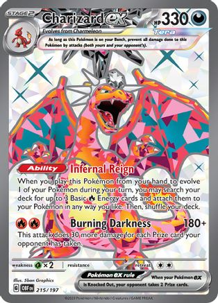 Charizard ex 215/197 - Holofoil Obsidian Flames