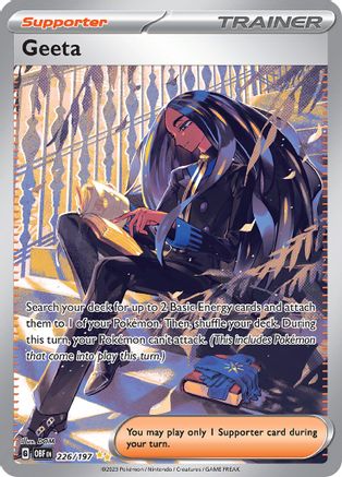 Geeta 226/197  - Holofoil SV03 Obsidian Flames