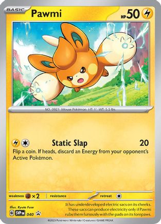 Pawmi 040  - Holofoil SV Scarlet & Violet Promo Cards