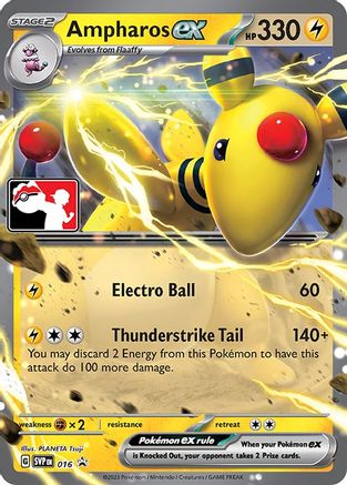 Ampharos ex 016  Prize Pack Series Cards