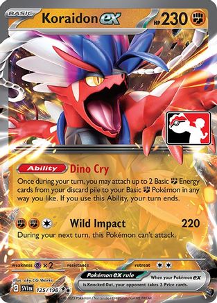 Koraidon ex 125/198  - Holofoil Prize Pack Series Cards