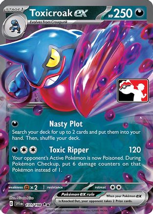 Toxicroak ex 131  - Holofoil Prize Pack Series Cards