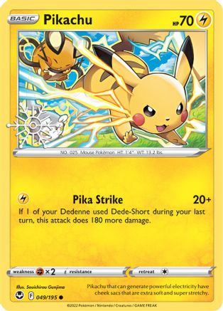 Pikachu (Holiday Calendar) 049/195  - Holofoil Miscellaneous Cards & Products